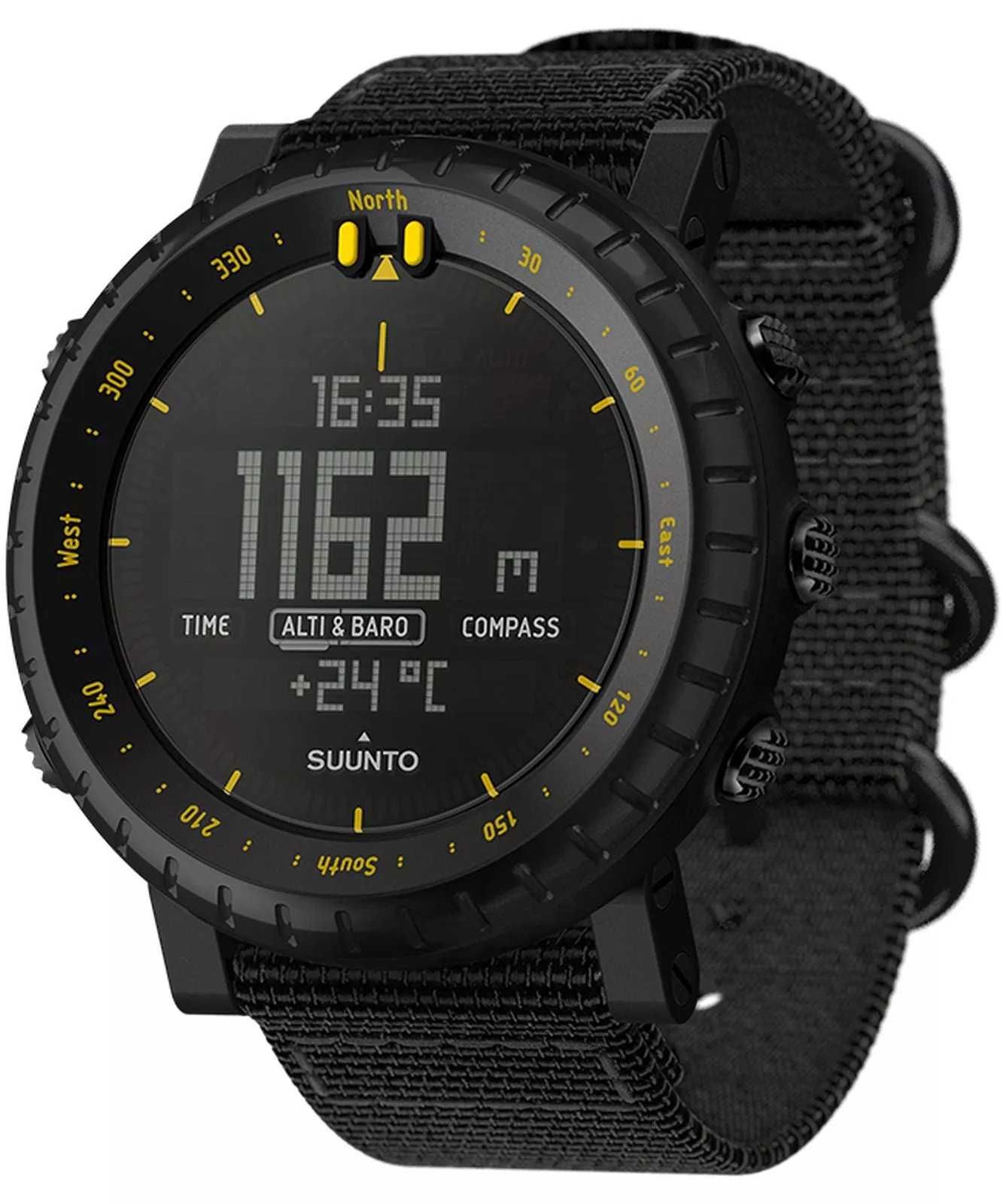 Спортивные часы Suunto Core All Black / Regular Black / Yellow (новые)