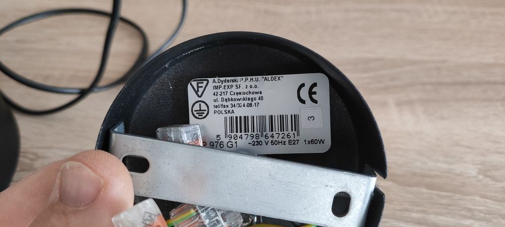 Lampa Beryl black I