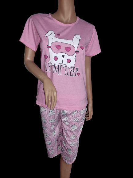 Piżama damska r M bawełna spodnie rybaczki