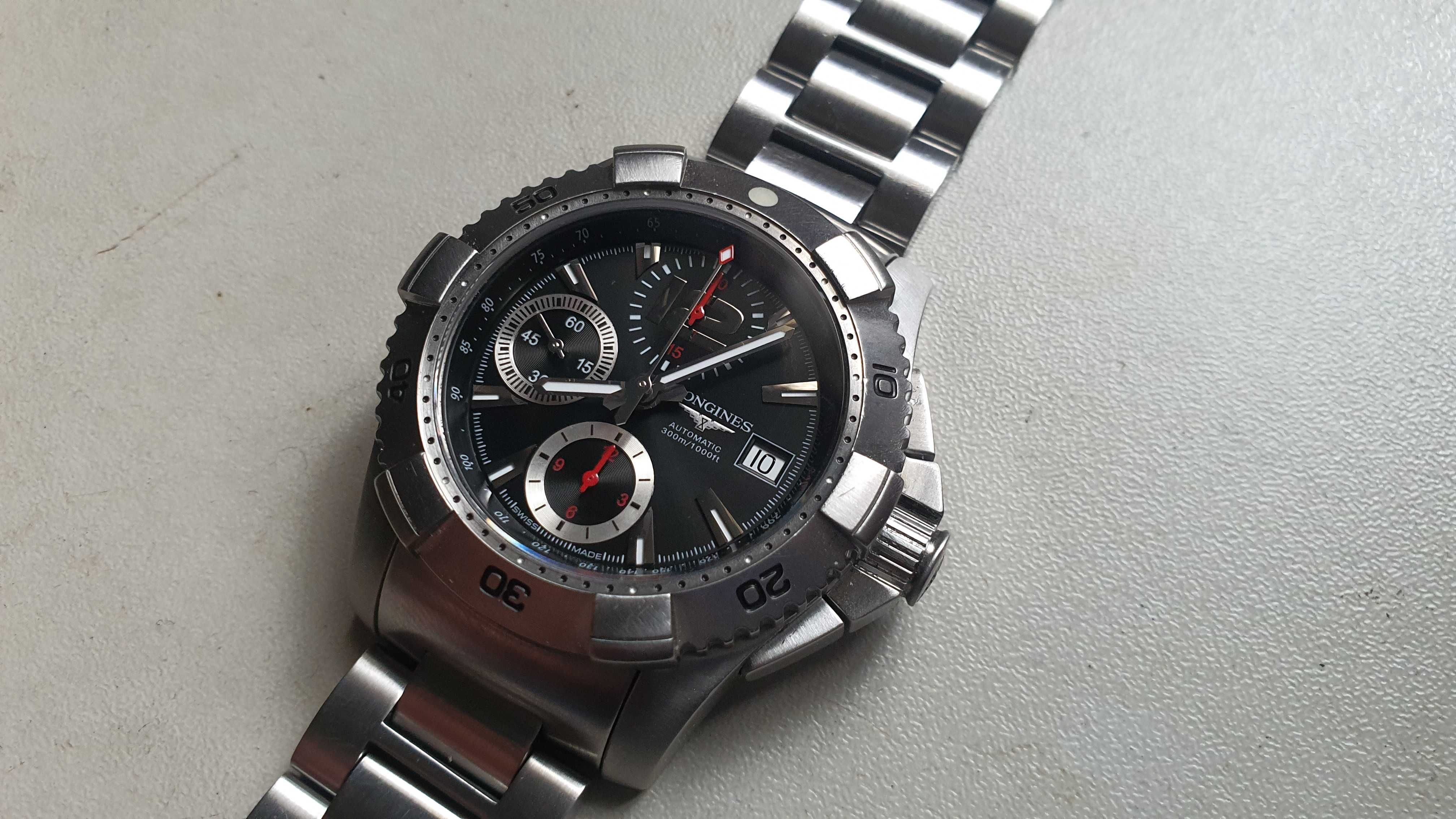 longines - hydroconquest - automat - chronograf - zegarek