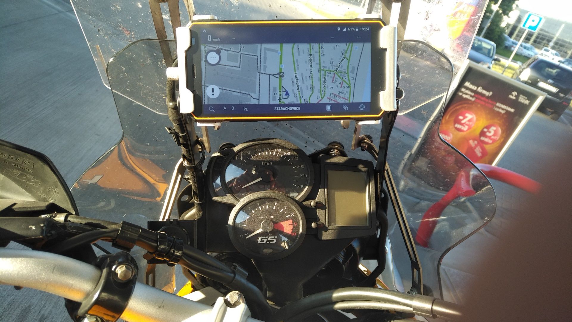 BMW F800GS/F700GS/F650 GS Twin GPS uchwyt gps holder