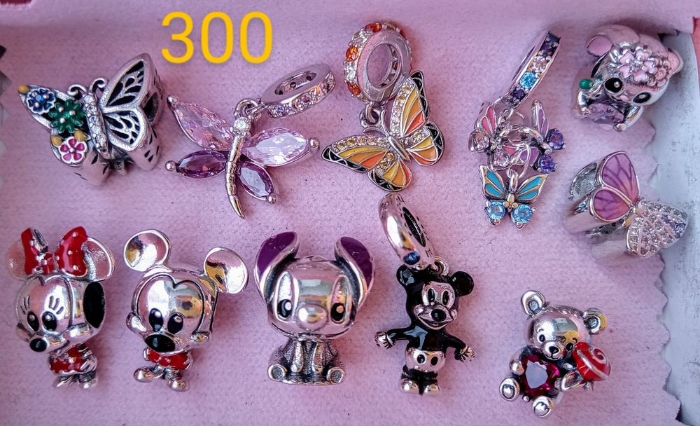 Новые шармы, стопперы для Пандора серебро 925