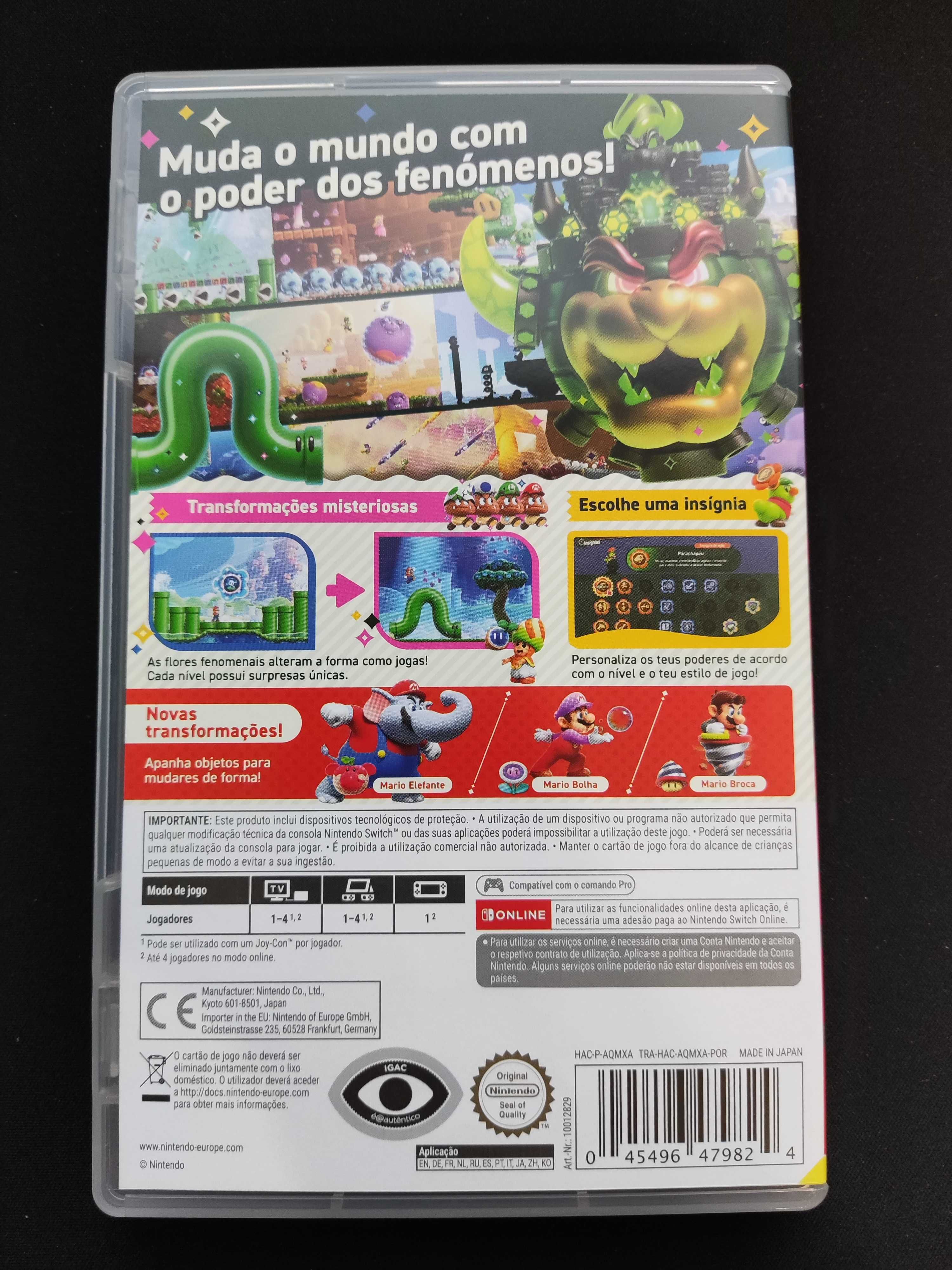Super Mario Bros. Wonder - Jogo Nintendo Switch (Usado)