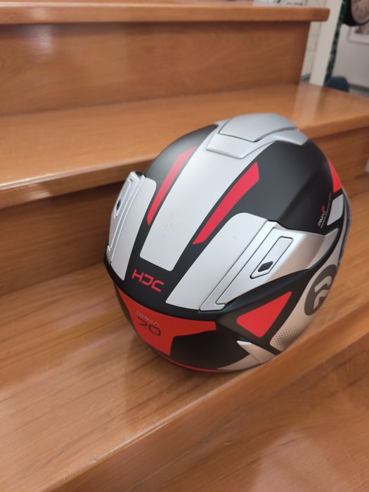 capacete, casaco e luvas mota