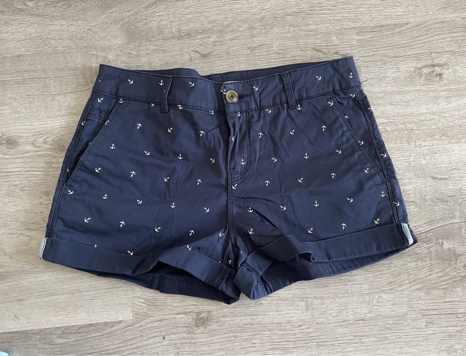 Calções azuis com âncoras (Springfield, tamanho 34)