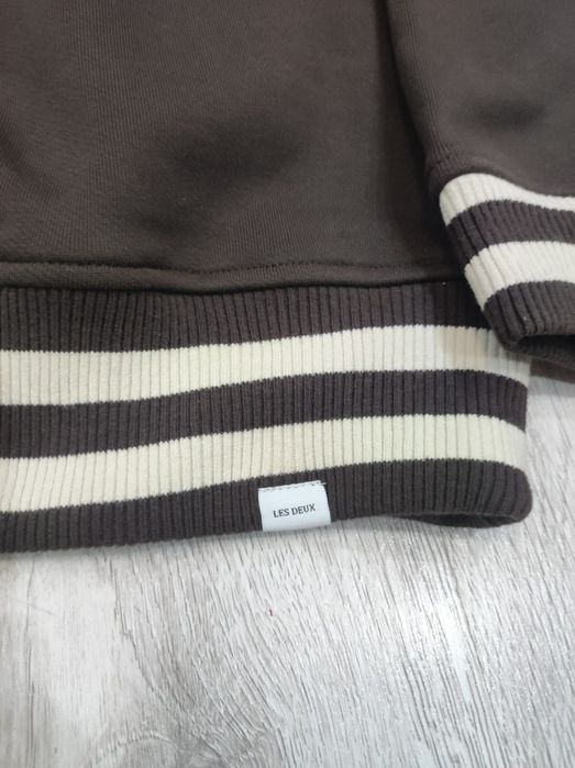 Brązowa bluza męska wciągana z kapturem Varsity Les Deux Copenhague S
