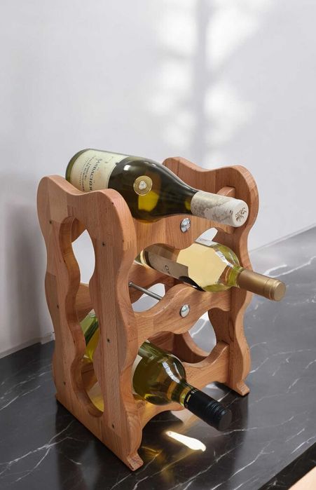Stojak na wino - drewno lakier x6