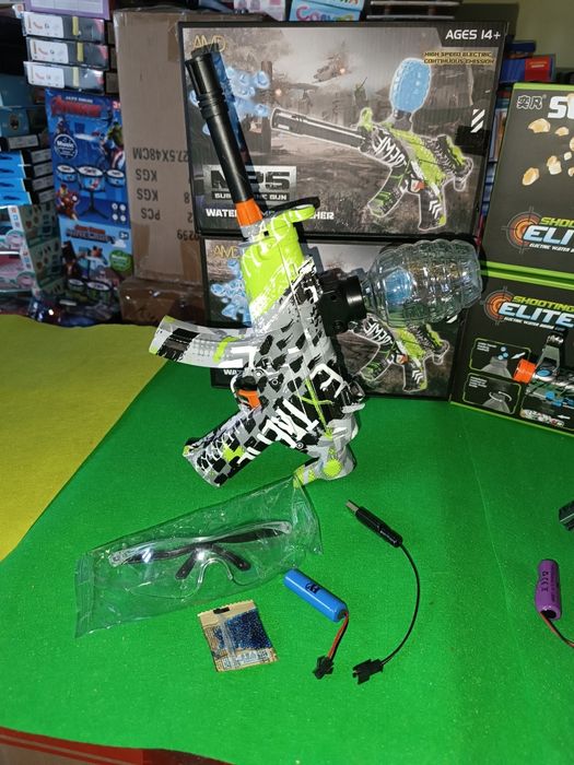 Автомат АК 47 MP5 з орбізами акумулятор 3,7 V пістолет орбізи окуляри