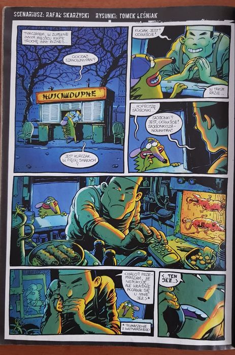 Czasopismo Ślizg 1 (133) 2007 -ostatni numer - komiks Jeż Jerzy