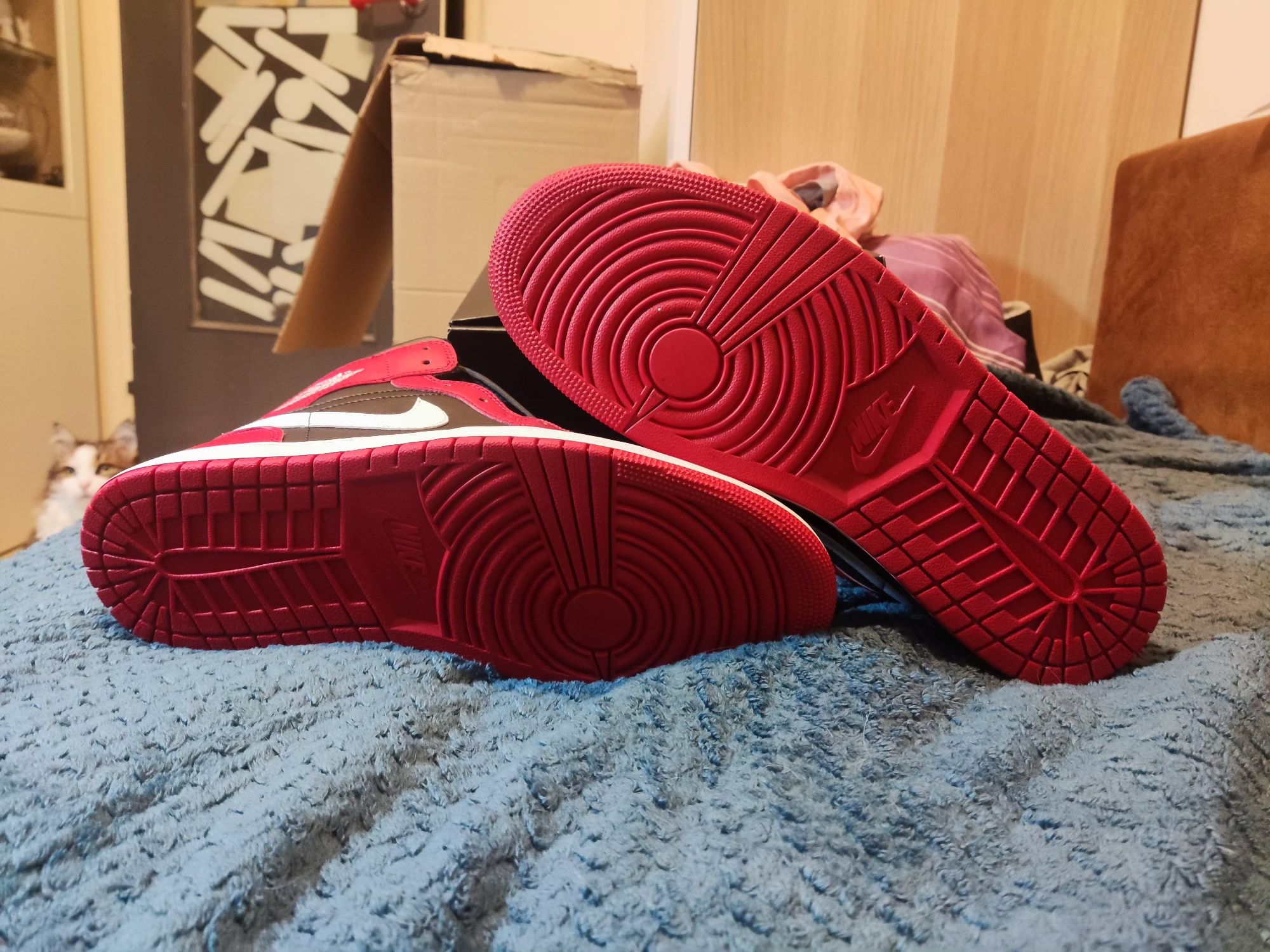 Nike Air Jordan 1 mid , 41, 44, 45 rozmiary, sneakersy czerwone