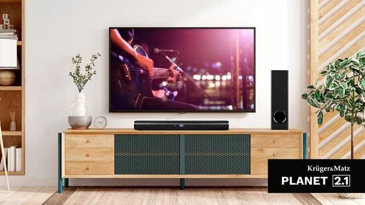 Nowy Soundbar Planet 2.1 Subwoofer Bluetooth 5.3 USB AUX-in HDMI