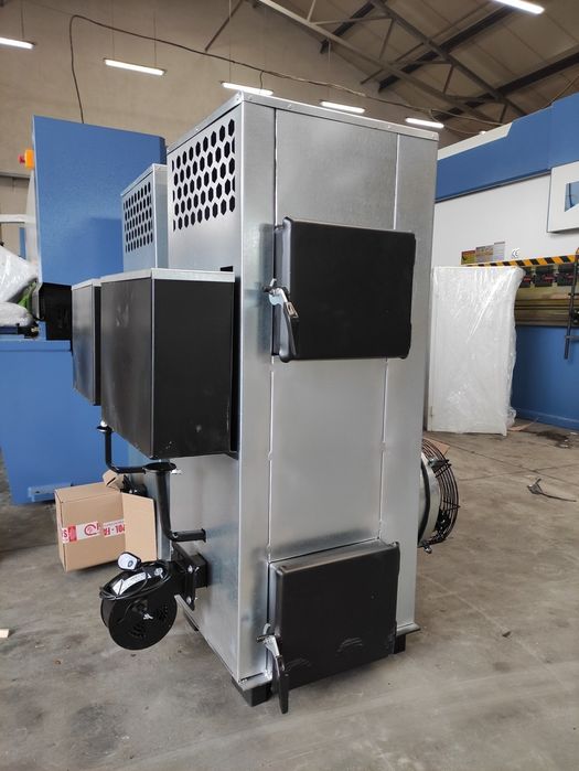 Koza piec dmuchawa warsztatowa piec nadmuchowy 30kw na olej i drewno