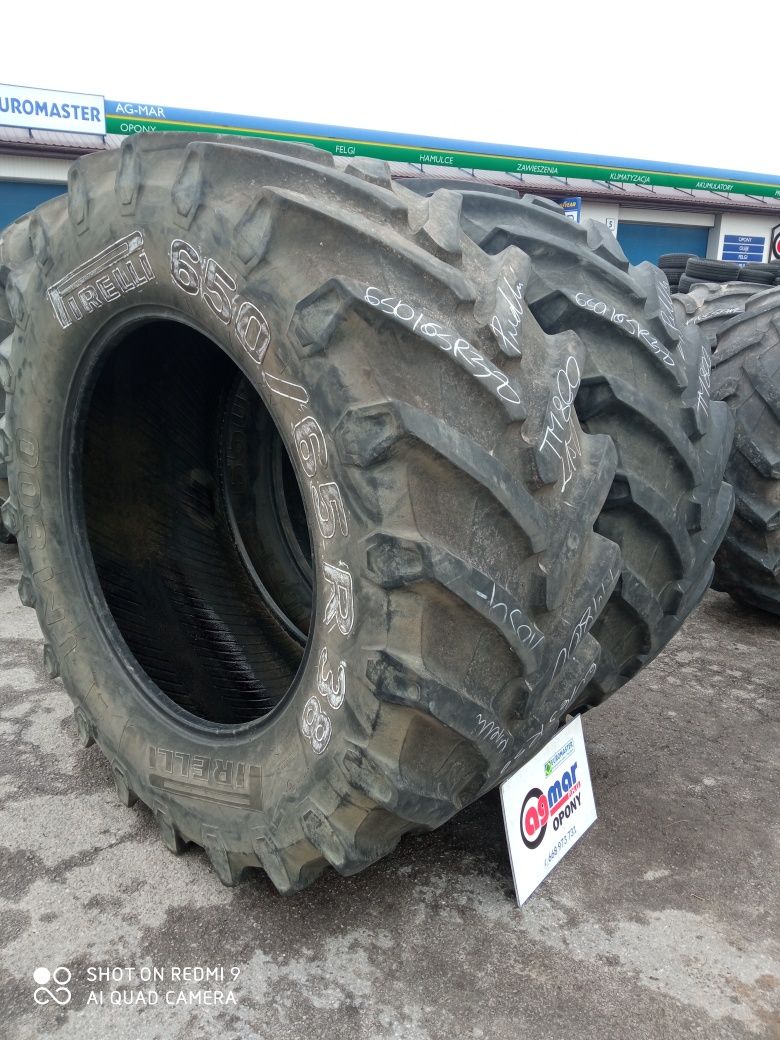 650/65R38 Pirelli opony rolnicze używane para