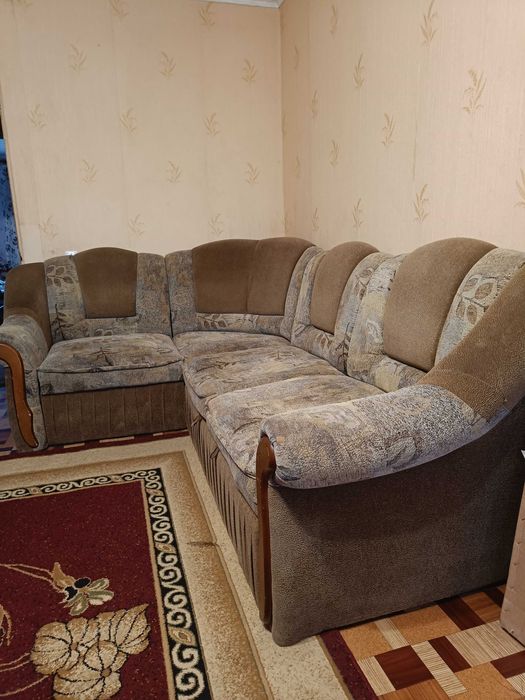 диван кутовий, з 3-х частин, розкланий