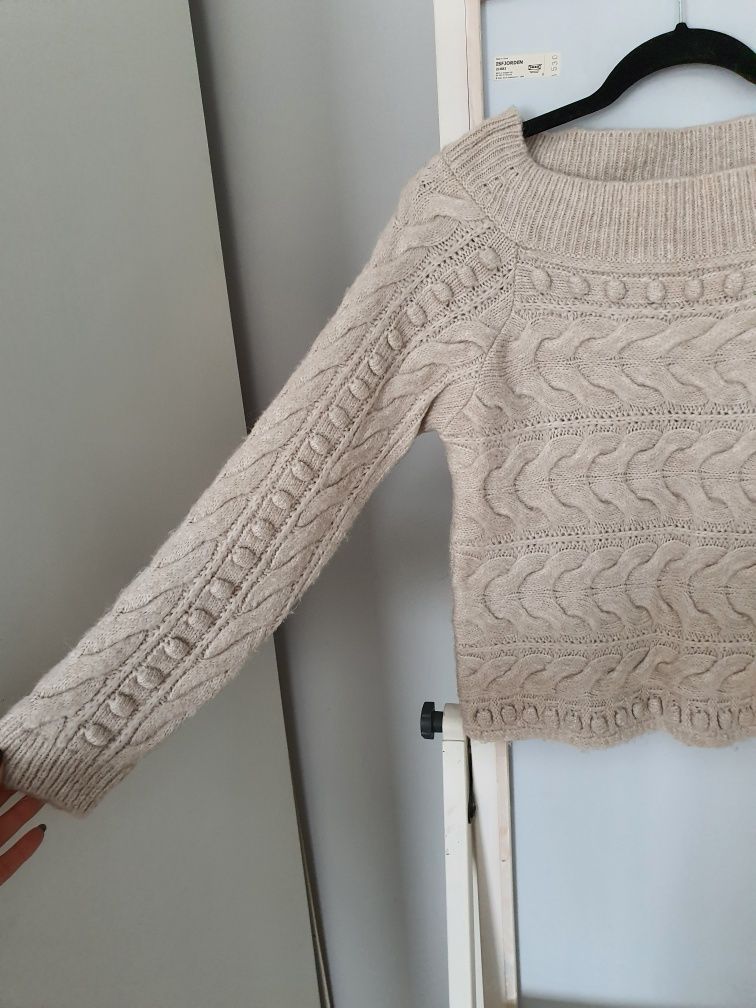 Beżowy Sweter Only S M 36 38