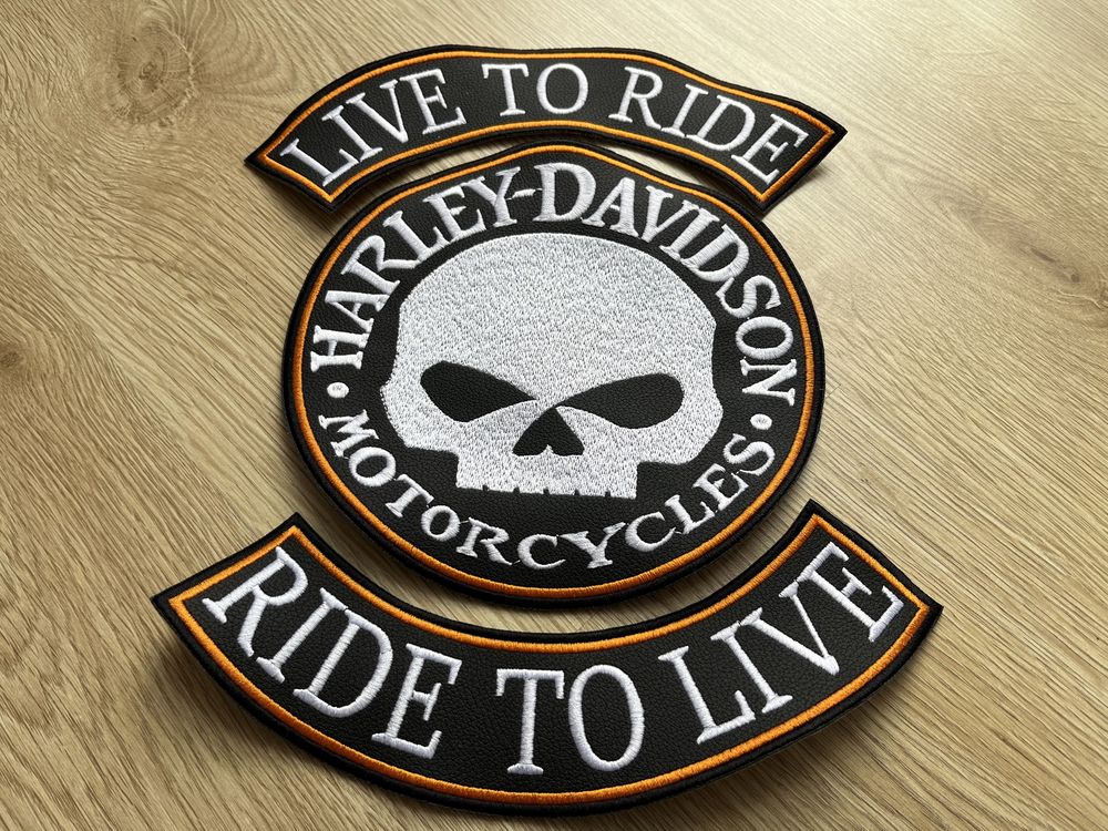 Naszywka Harley Davidson z 3 części