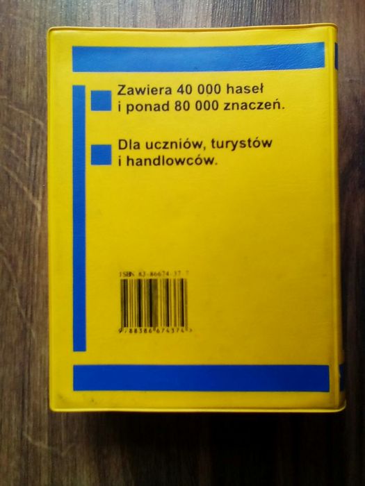 Słownik polsko-angielski angielsko-polski mały 14,5 x 10,5 cm.