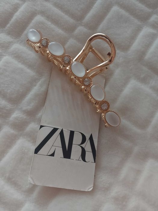 ZARA/Bogato zdobiona spinka ślubna do włosów z Madrytu, NOWA