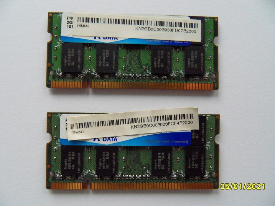 Pamięci SO-DIMM PC2-6400, 2GB, A-Data do laptopa