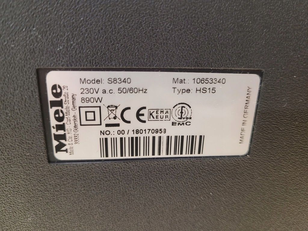 Odkurzacz miele S8340 biały