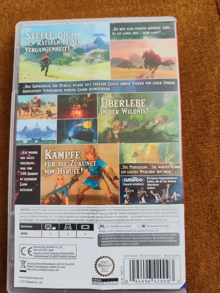 The Legend of Zelda: Breath of the Wild –  oryginalne pudełko