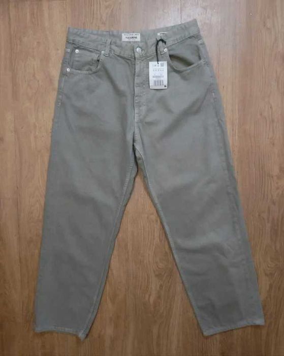 Pull & Bear baggy fit spodnie jeansowe męskie XL
