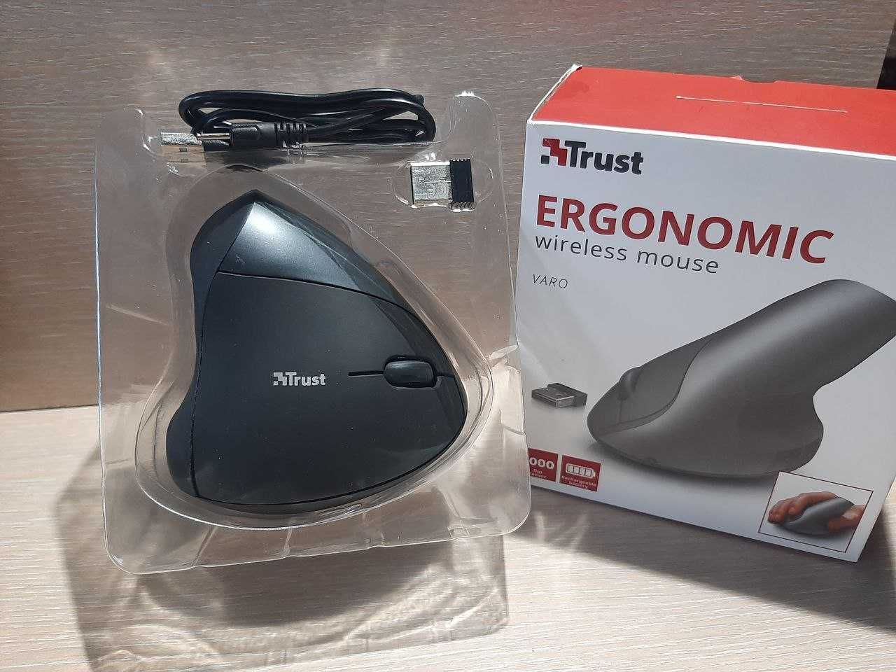 мишка Trust Ergonomic wireless mouse VARO
