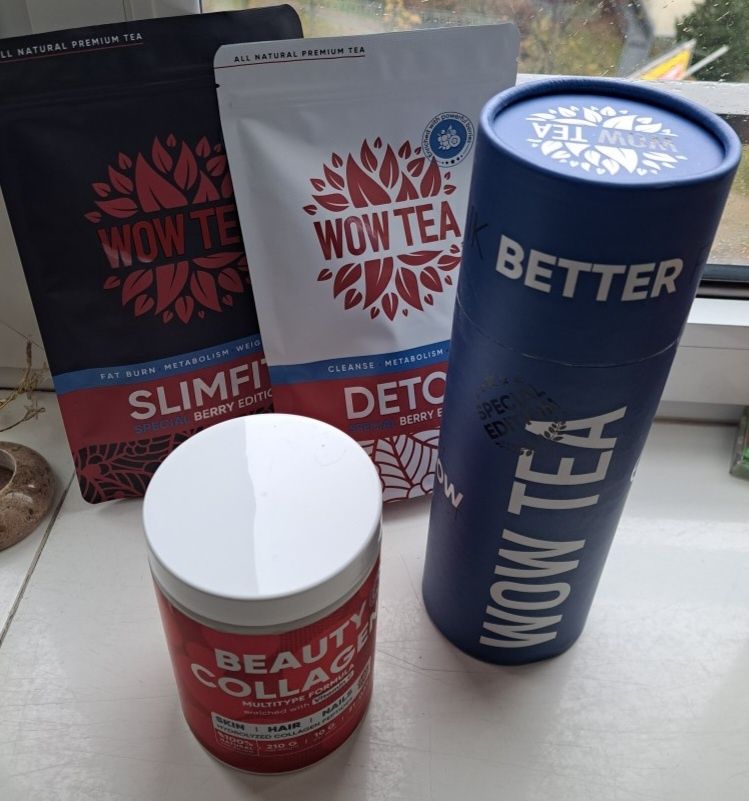 Berry Detox Tea + Collagen + Special Blue Tea Infu