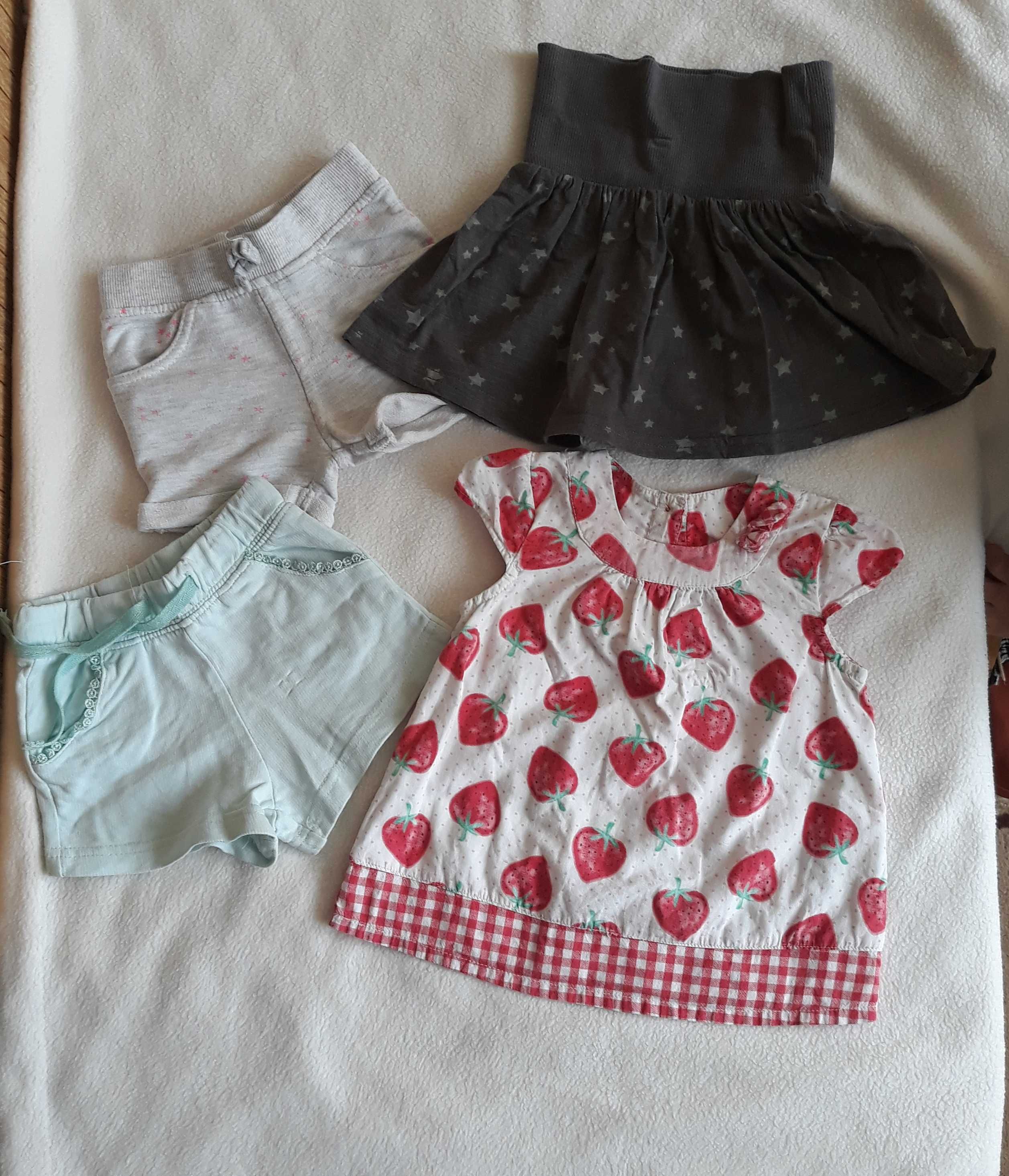 Paka ubranek dla dziewczynki rozmiar 68-74 t-shirt Myszka Minnie