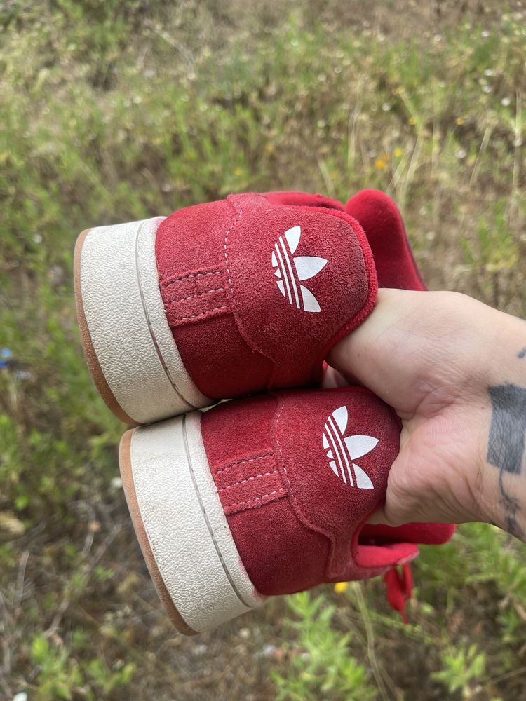 Tenis adidas campus vermelho original