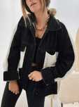 Kurtka jeans sweter JCL oversize r. S / M