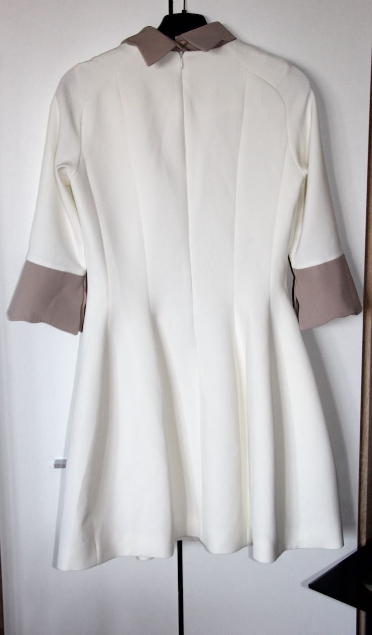 yoshe biała sukienka suknia ślubna s 36 kołnierzyk