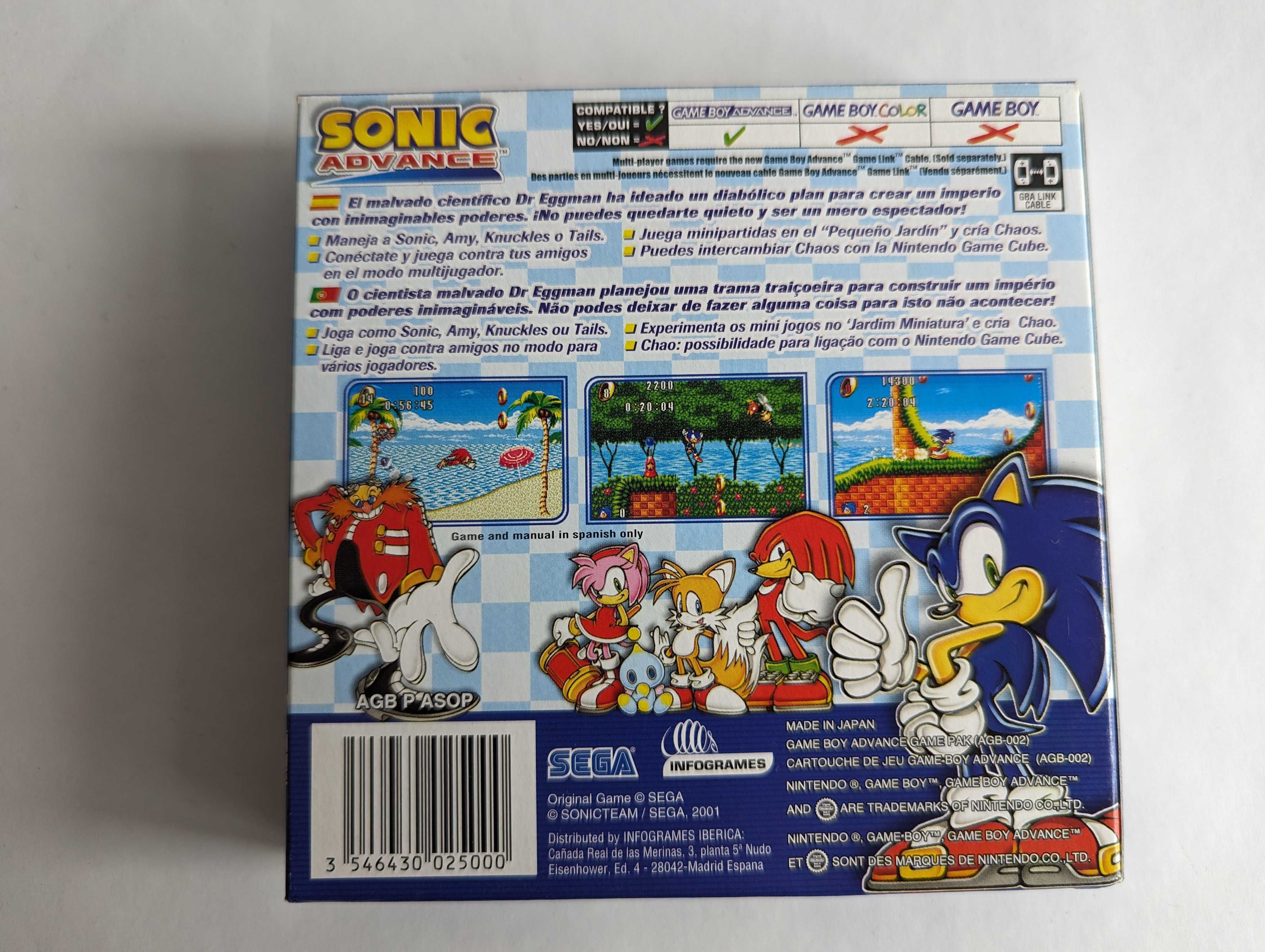 Sonic Advance ORIGINAL Completo - Gameboy Advance