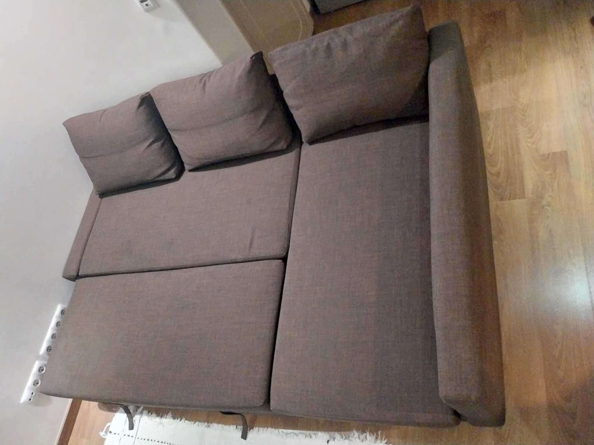 Sofa cama com arrumação FRIHETEN