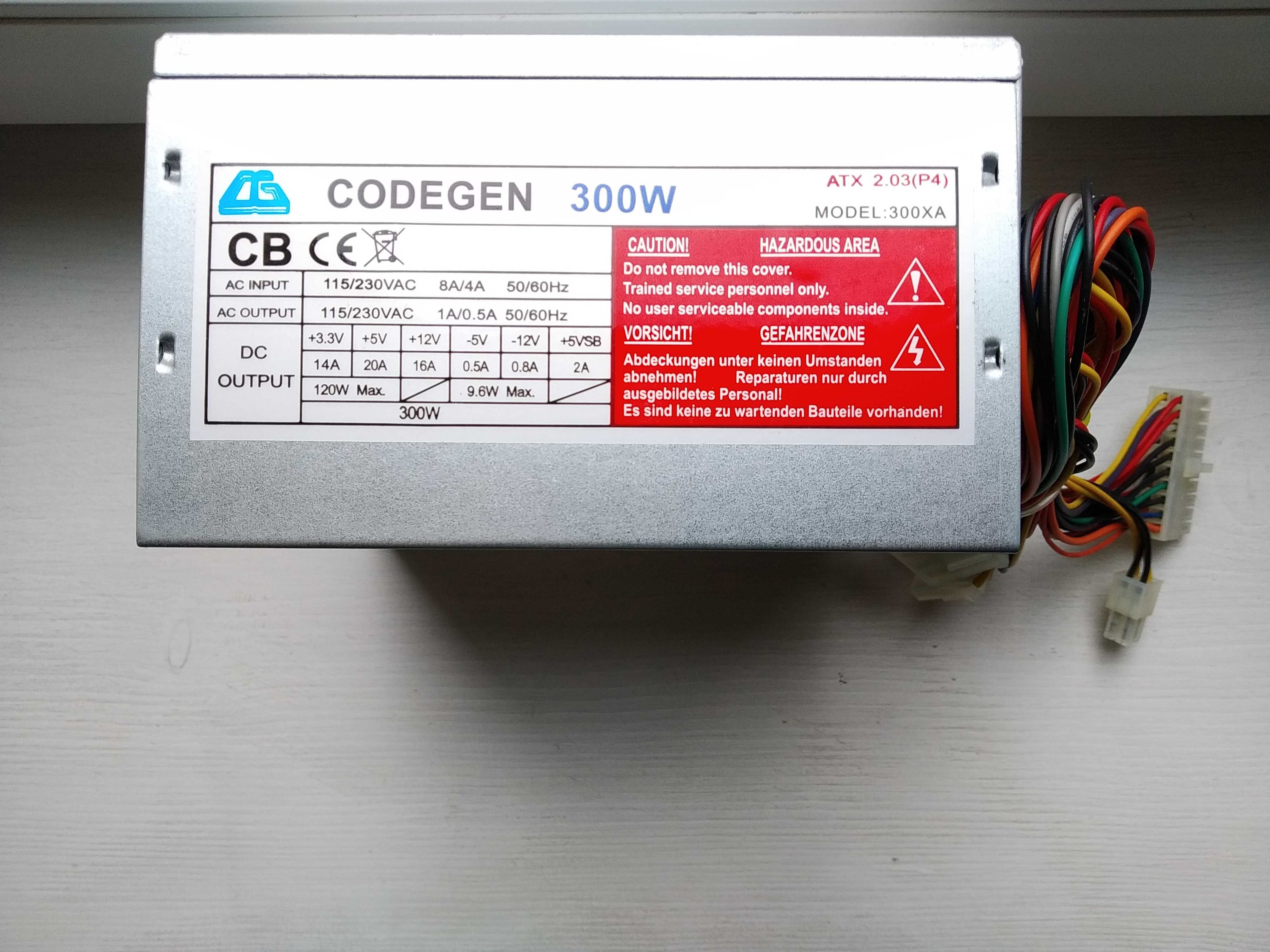 Блок живлення для комп'ютера ATX Codegen 300W (KA7500)