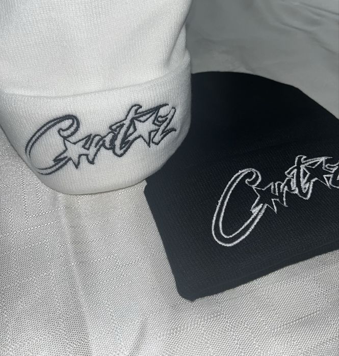 ШАПКА Corteiz чорна/біла