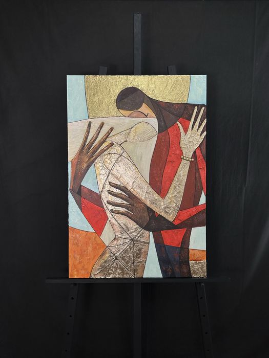 Велика авторська картина «Ethereal Embrace» полотно 110х75/акрил