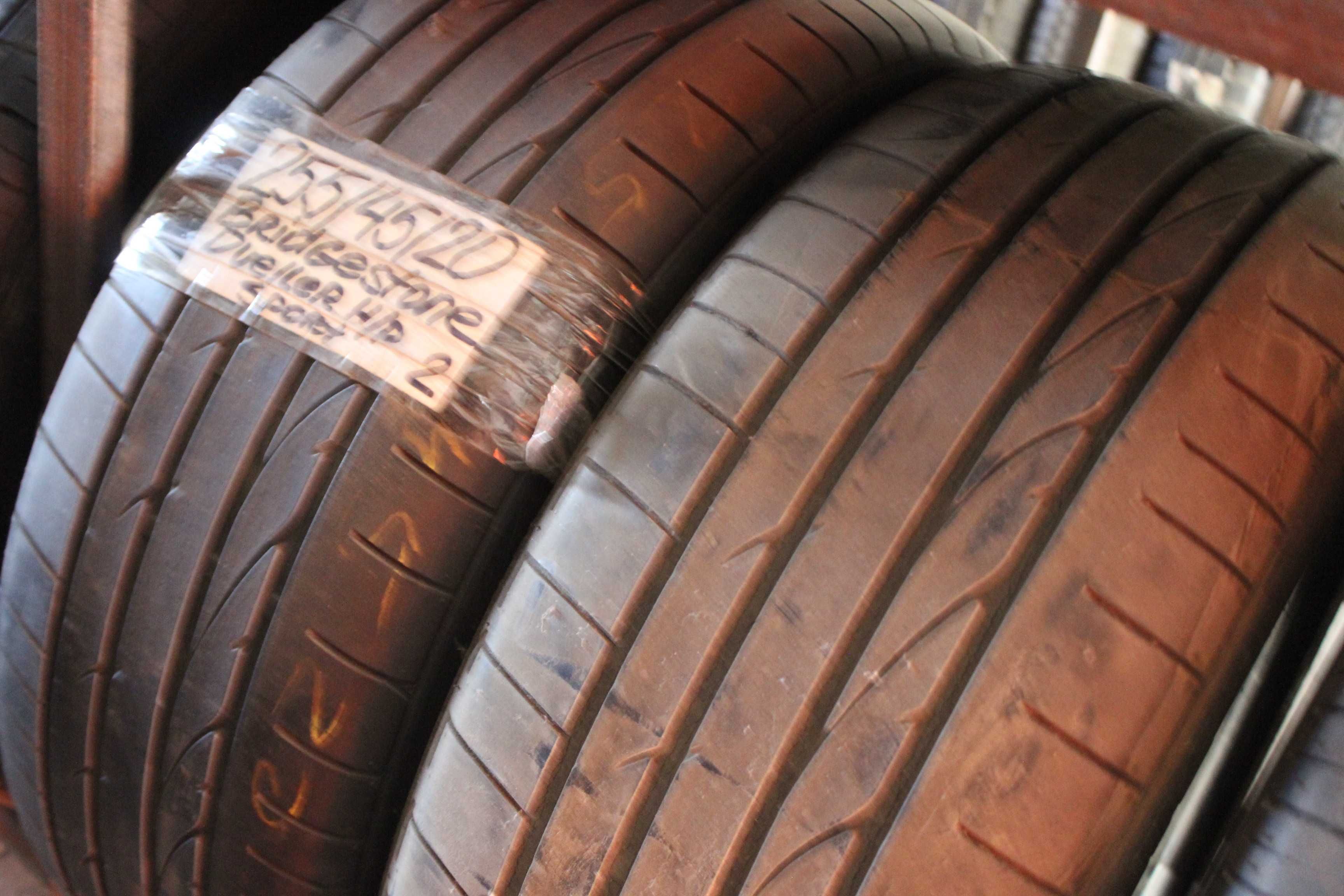 255-45-R20 BRIDGESTONE DUELER H\P 2штуки пара летней резины GERMANY