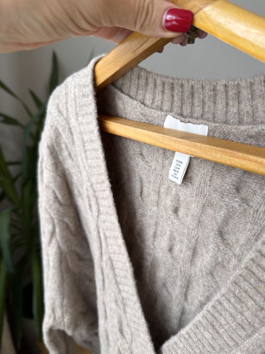 Короткий кардиган H&M бежевий