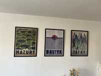 Zestaw 3 plakatów w ramach 50/70