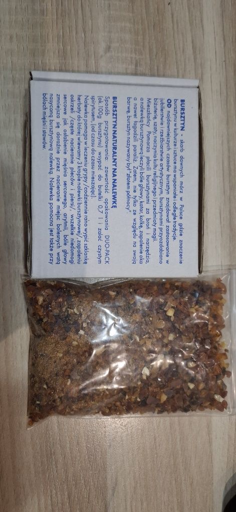 Bursztyn na nalewkę naturalny 100g.