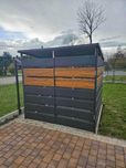 Wiata Śmietnikowa 2 m x 2 m Konstrukcja z profila
