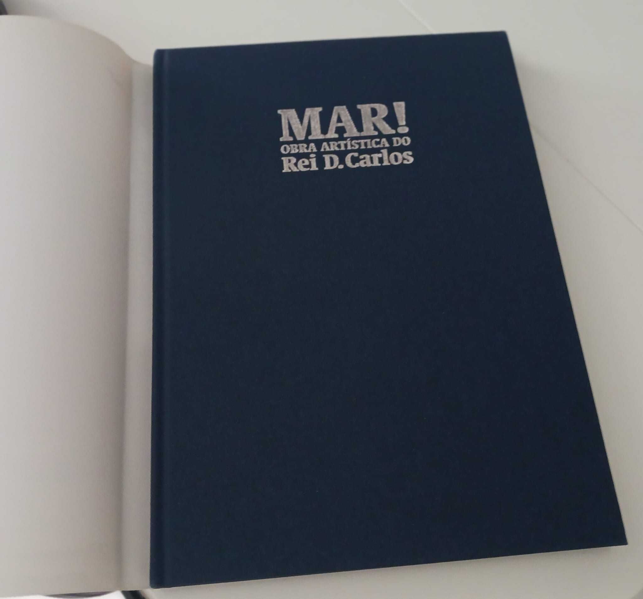 Livro com ilustrações em homenagem à obra artística do Rei D. Carlos