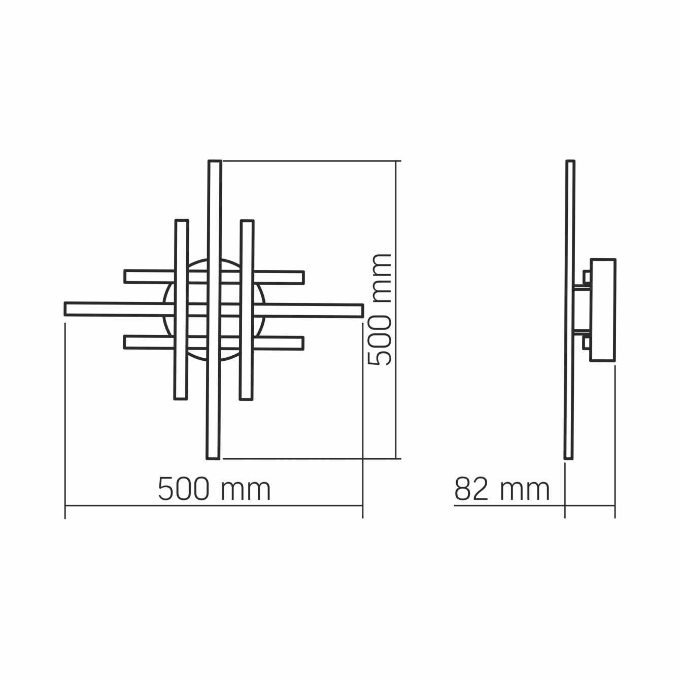 LED світильник VIDEX DECORA 40W VL-CLD-988-SL з пультом; Люстра