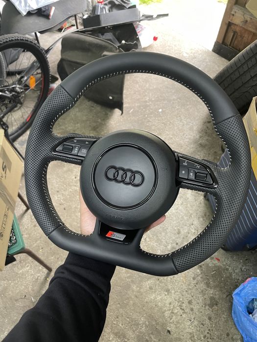 Kierownica Scieta S-line Audi A6 C7 A7 komplet poduszka A4 b8 A5 A3 8V