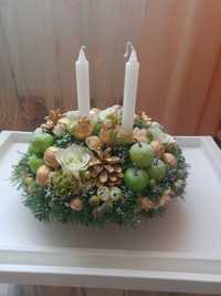 Праздничный венок со свечами (декор)