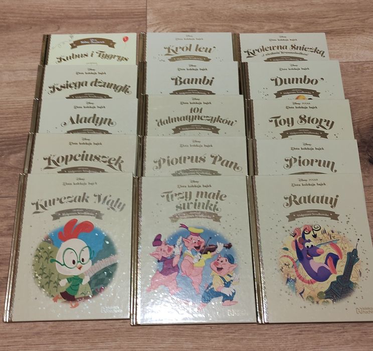 Złota kolekcja bajek Disney 15 sztuk