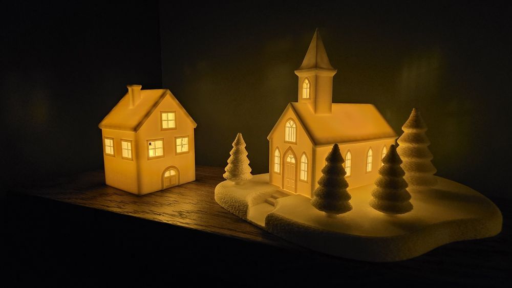 Dekoracja lampiony kościół