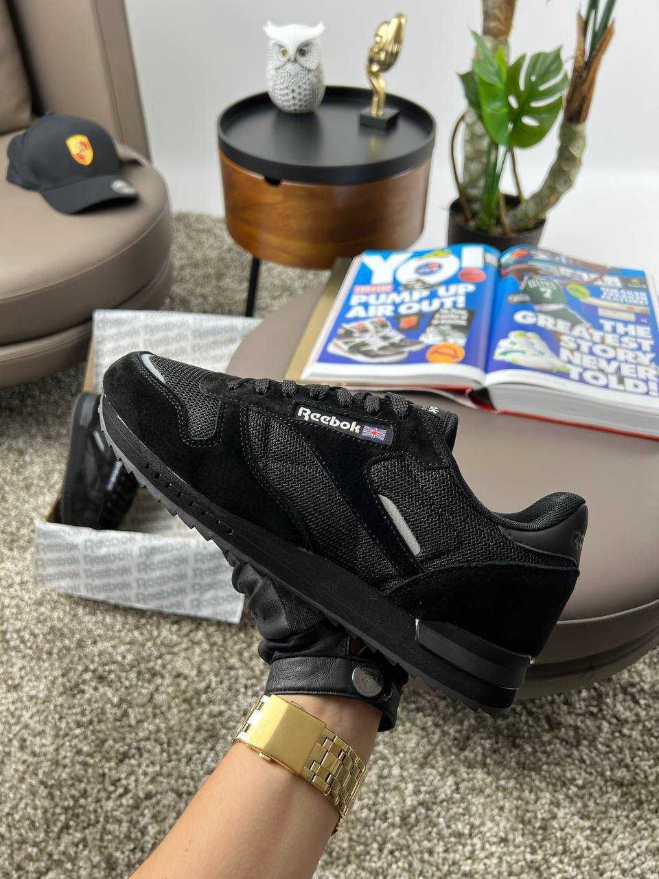 Чоловічі кросівки рібок Reebok Classic New Black [41,42,43,44,45,46]