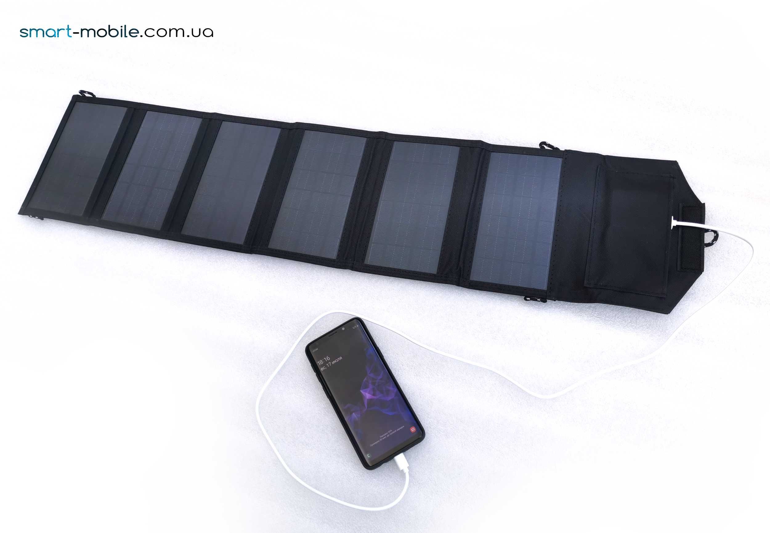 Солнечная портативная панель 30Вт - солнечная зарядка для телефона